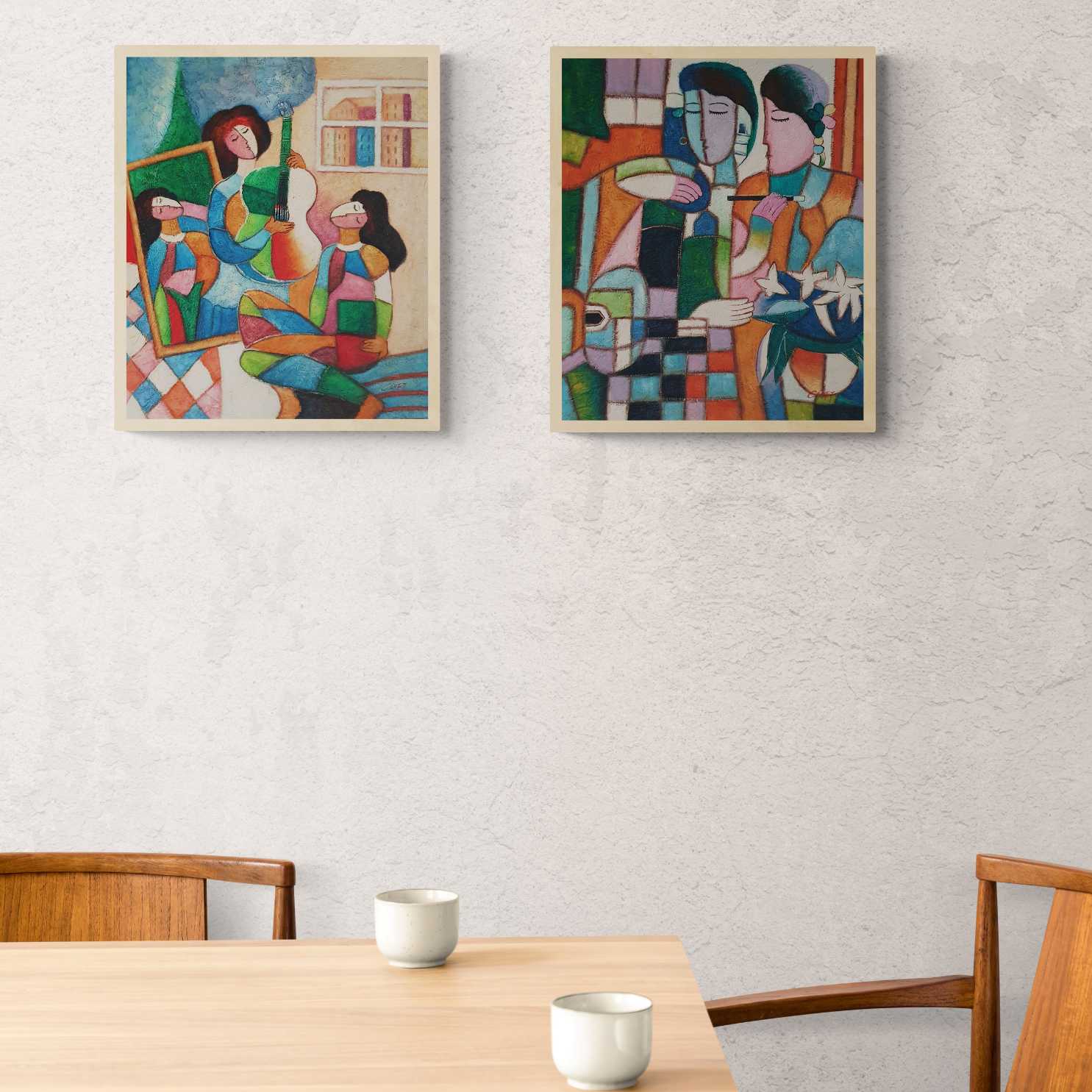 Cuadro Musica Picassiano 50x60 cm [2 piezas]