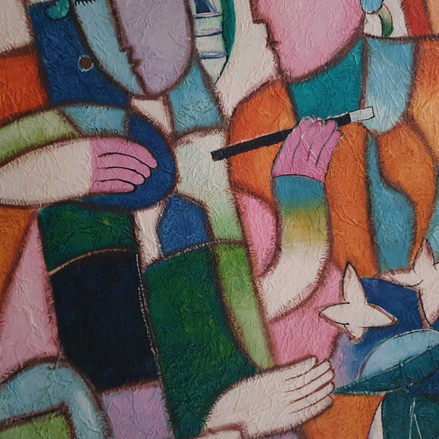 Cuadro Musica Picassiano 50x60 cm [2 piezas] Textura