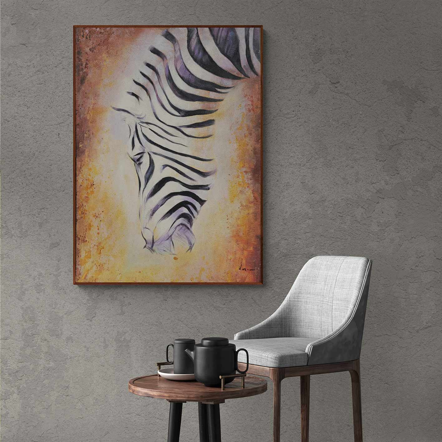Pintura Cebra Modern 69x97 cm