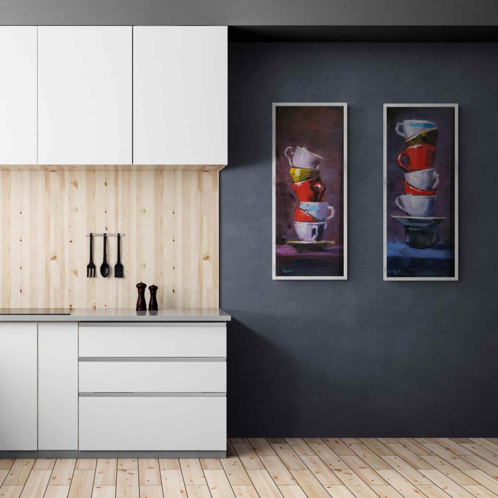 Pintura Desayuno con Amigos 40x90 cm