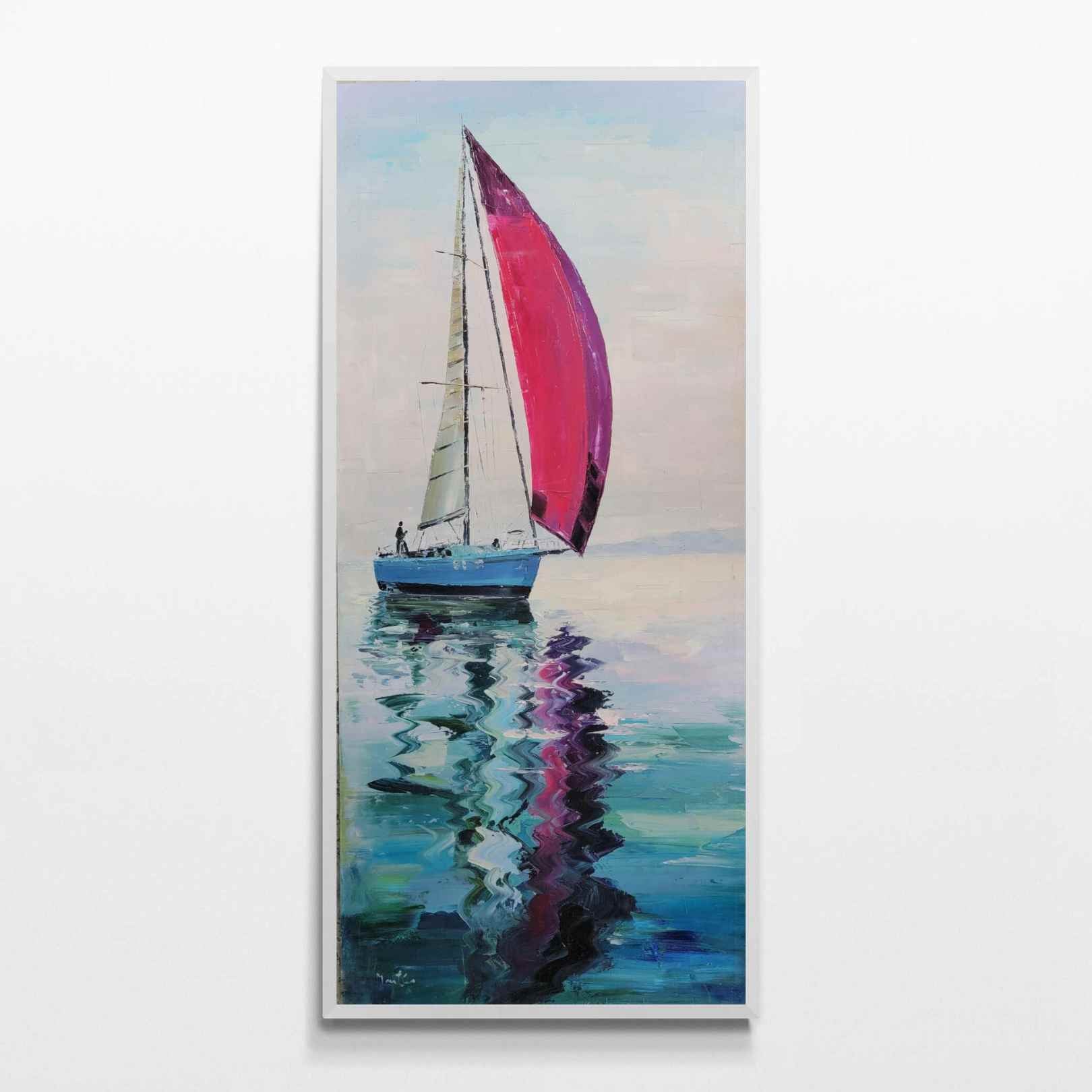Pintura La Vela Morada 130x55 cm