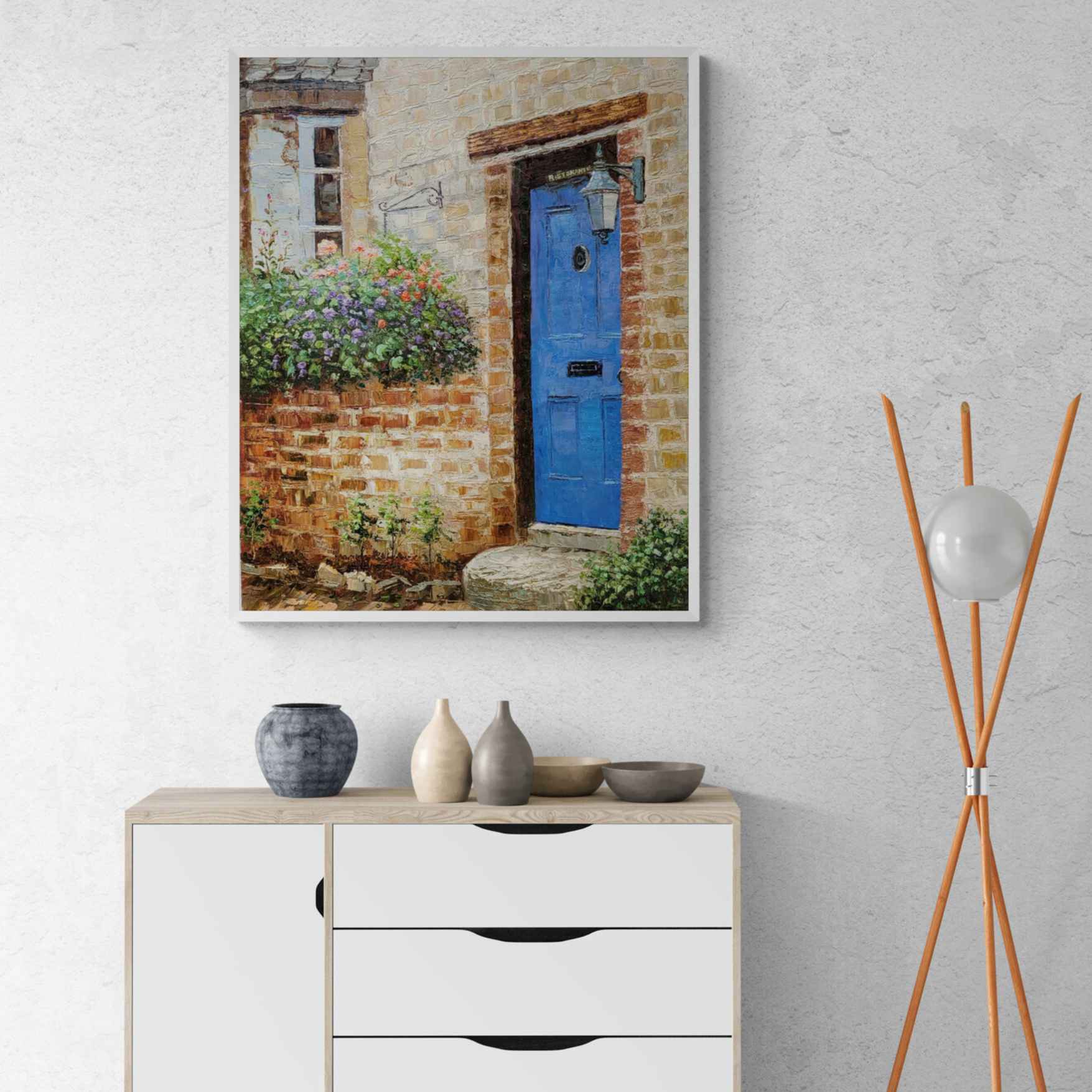 Cuadro Puerta del Pueblo 82x102 cm