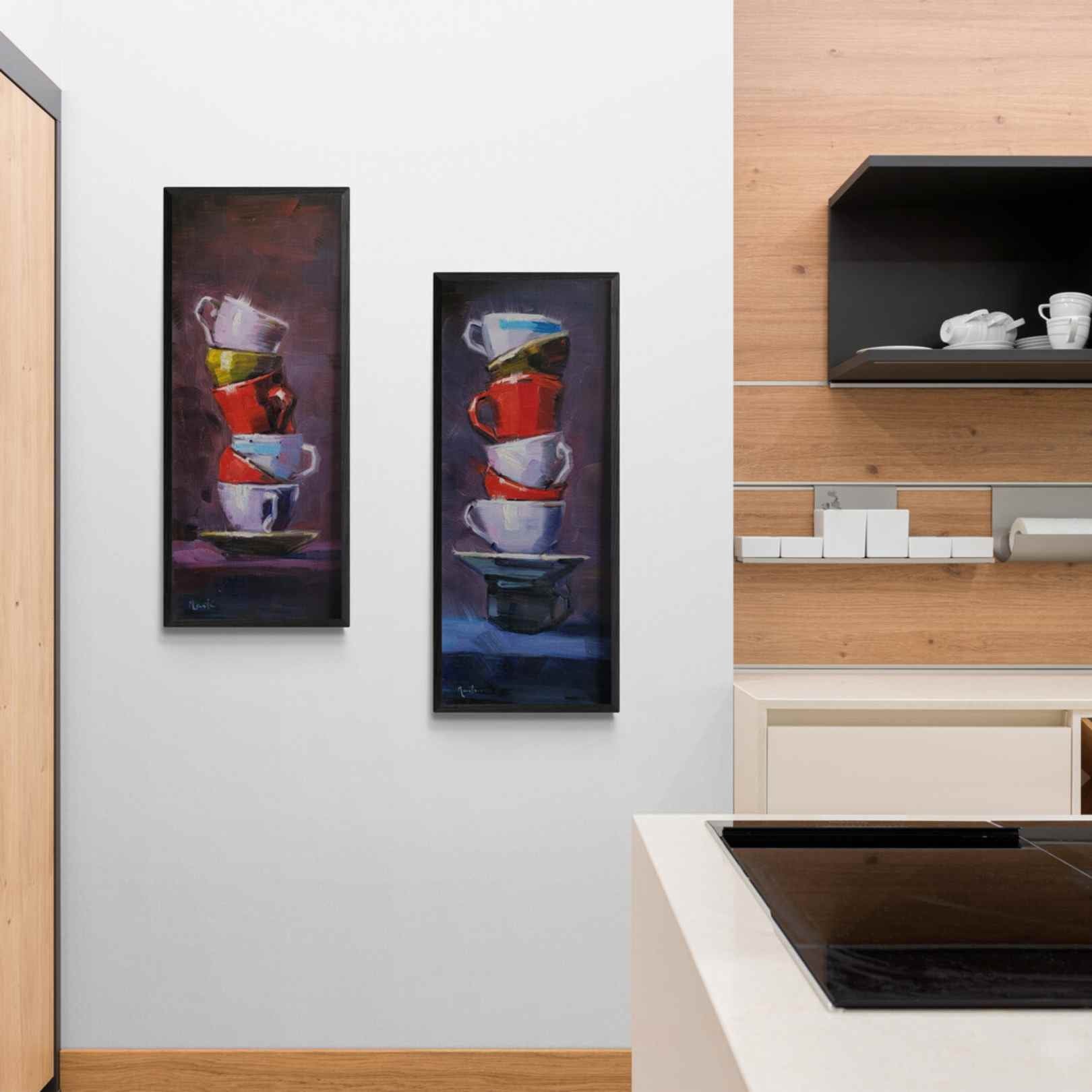 Pintura Desayuno con Amigos 40x90 cm