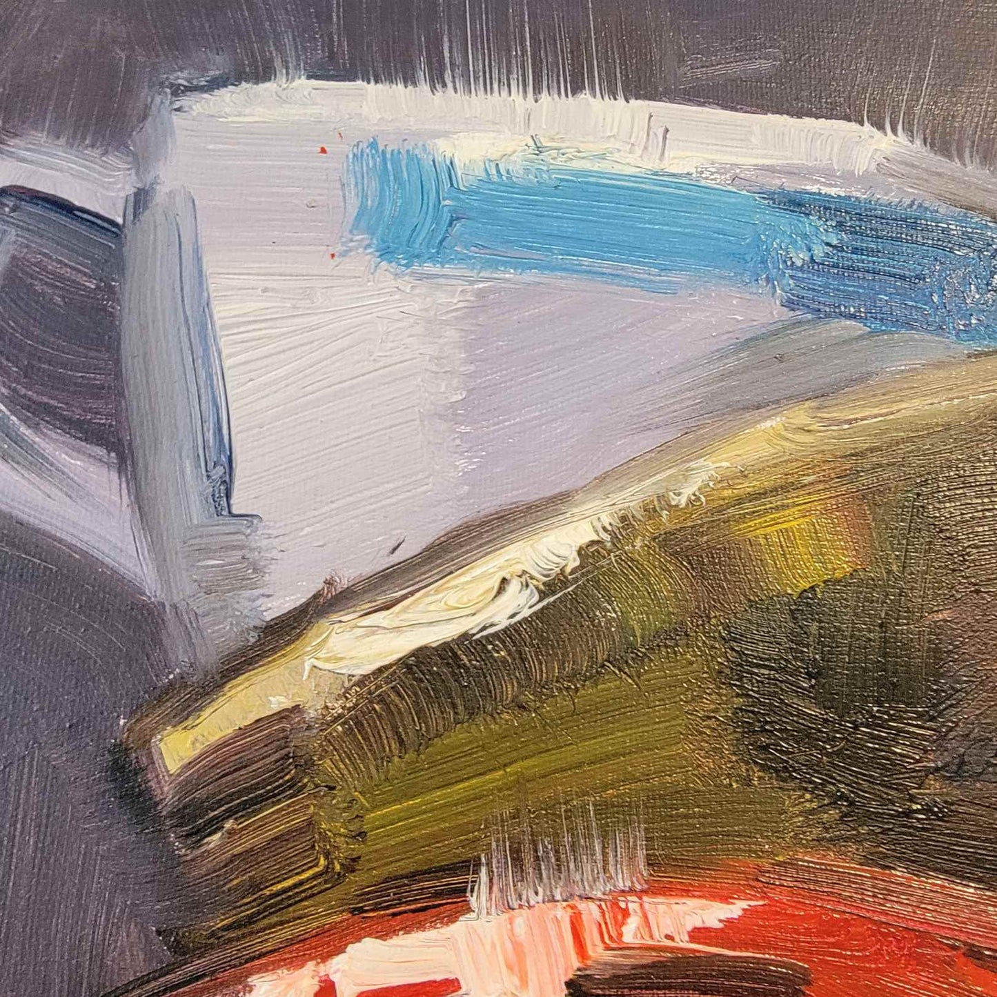 Cuadro Oleo Pintura Desayuno con Amigos 40x90 cm