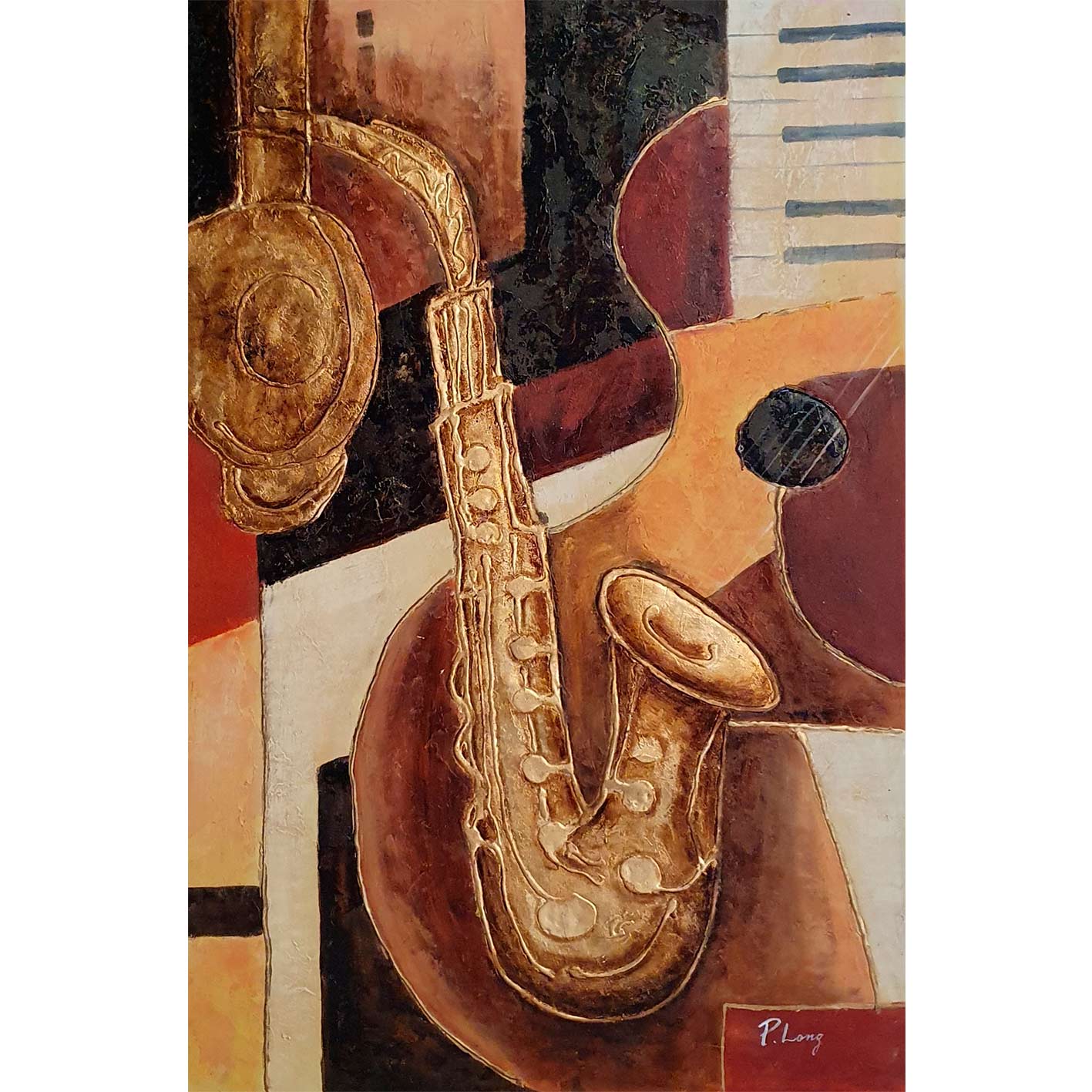 Pintura Instrumentos 60x90 cm