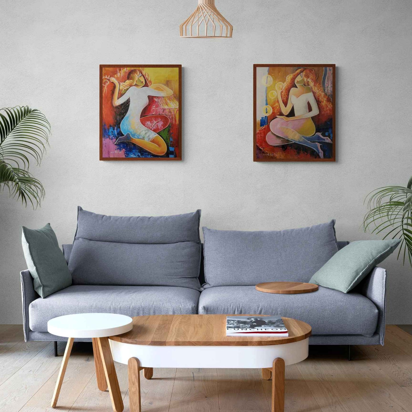 Cuadro Diptico Por Amor Al Arte 50x60 cm [2 piezas]