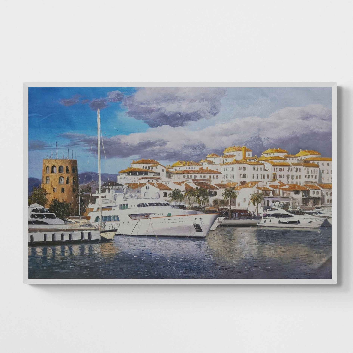 Pintura original Puerto Banús Costa del Sol