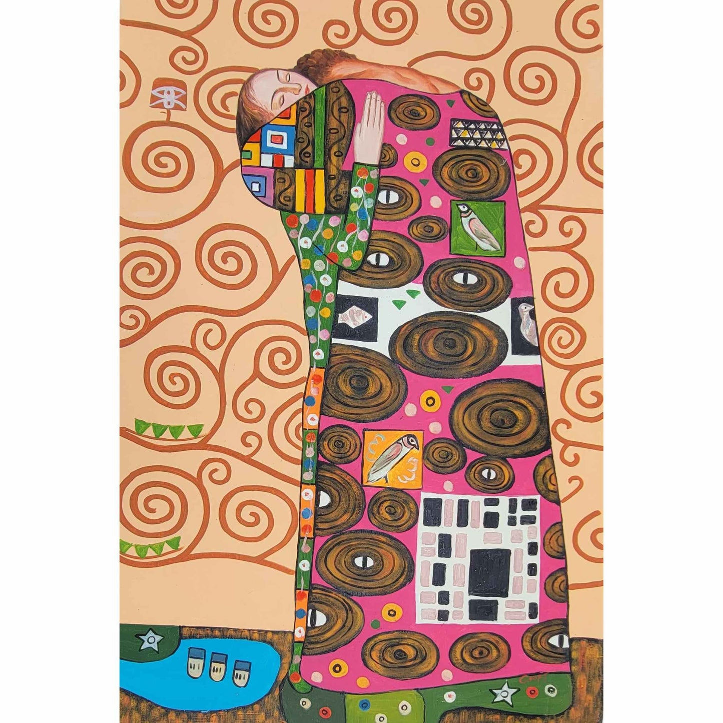 Cuadro Triptico Gustav Klimt 50x75 cm [3 piezas]