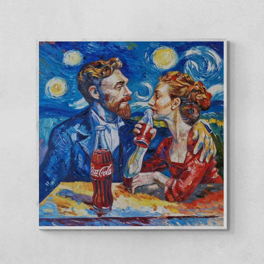 Cuadro Van Gogh Moderno 90x90 cm