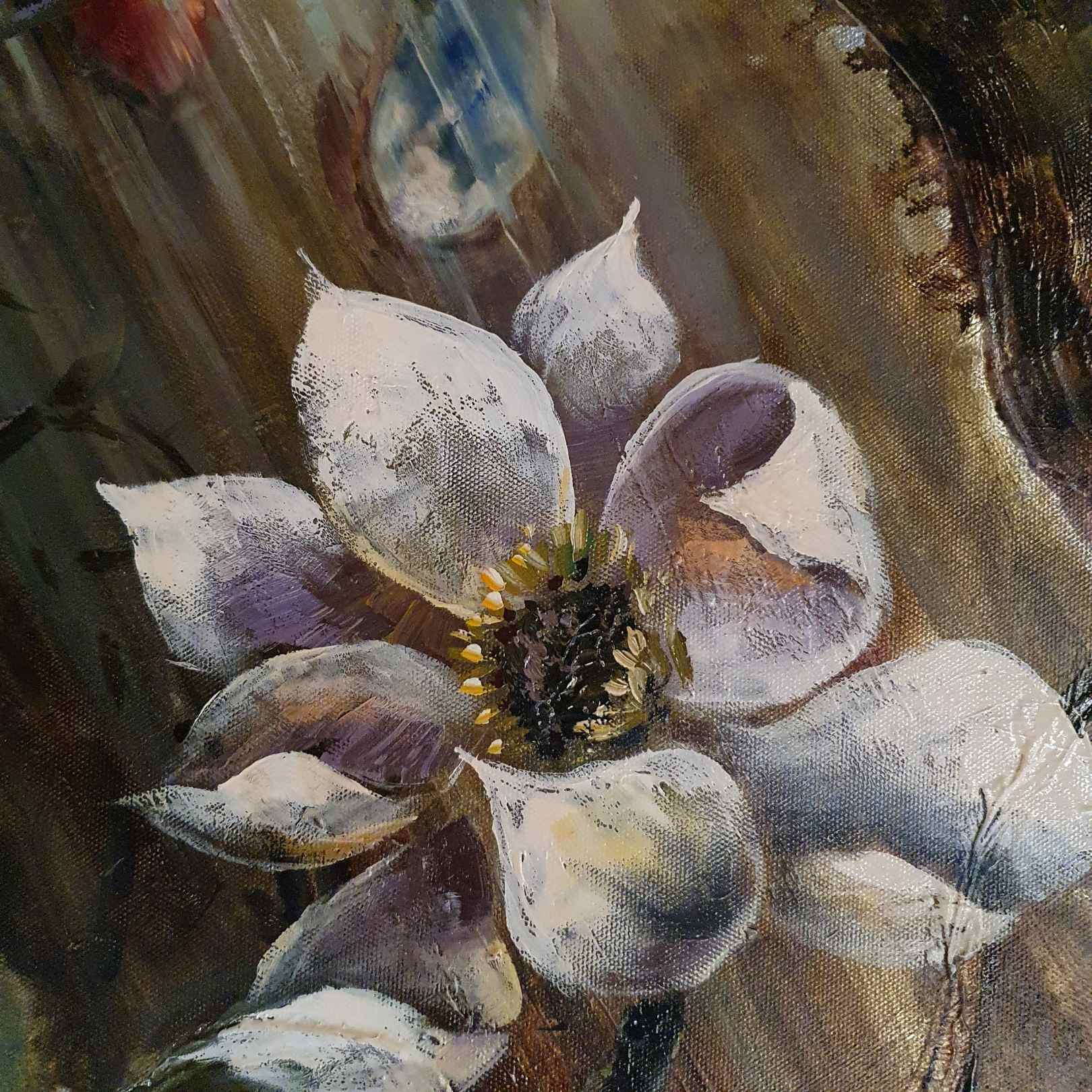 Cuadro floral flor de loto nenufar 