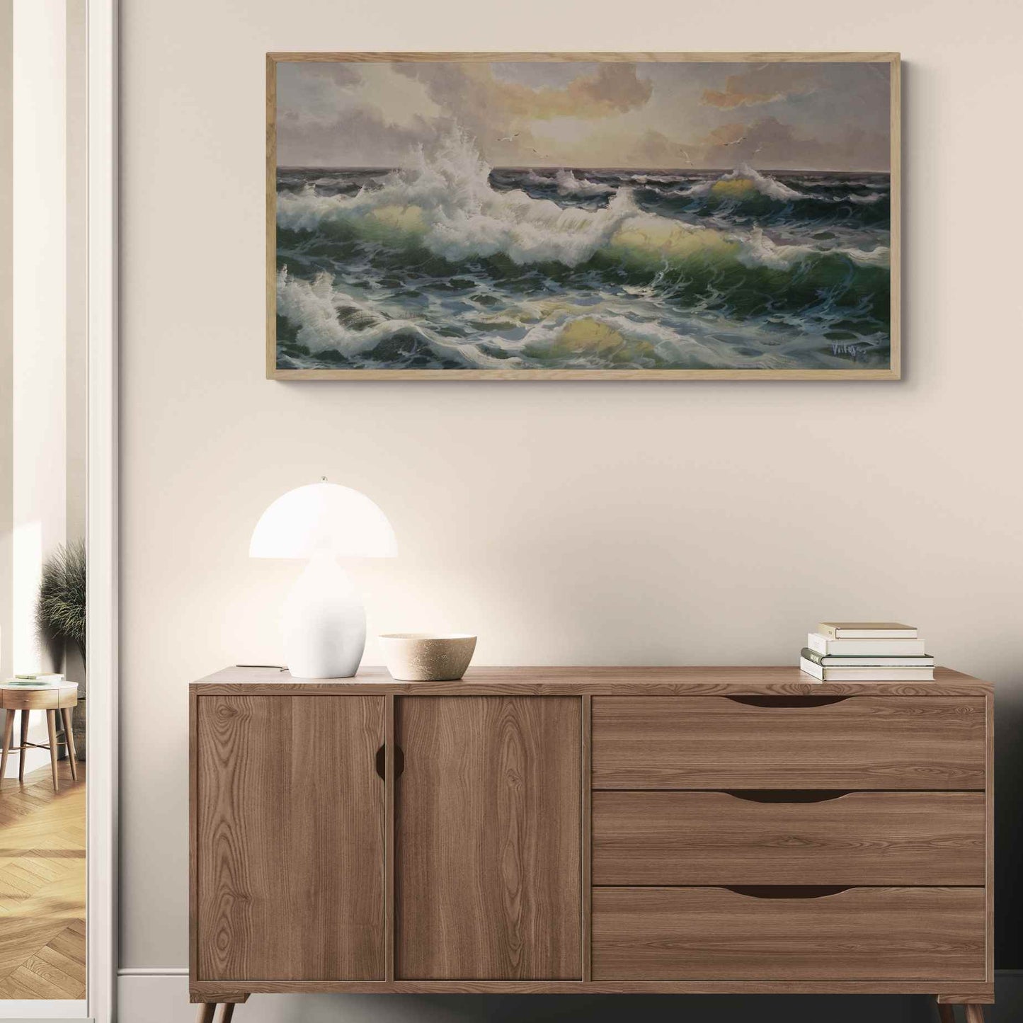 Cuadro Mar Revuelto 120x60 cm