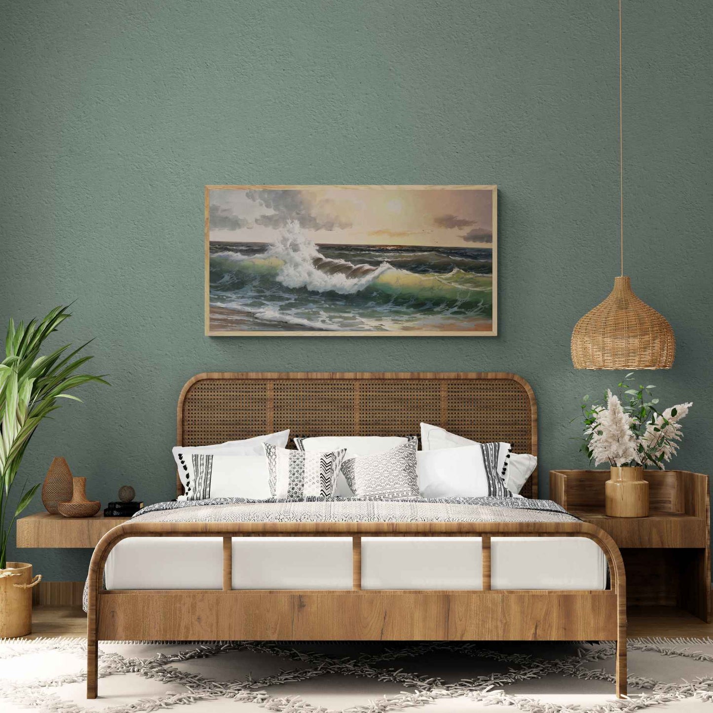 Pintura Mar Bravo 120x60 cm