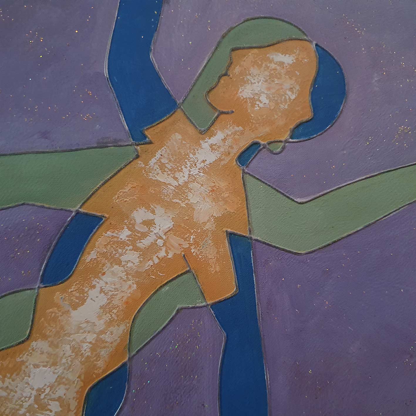 Cuadro Inspirado Jonathan Borofsky  50x60 cm [3 piezas]