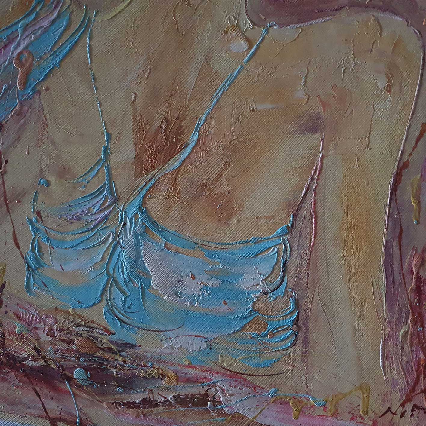 Cuadro Diptico Mujer Abstracta 50X60 cm [2 piezas]