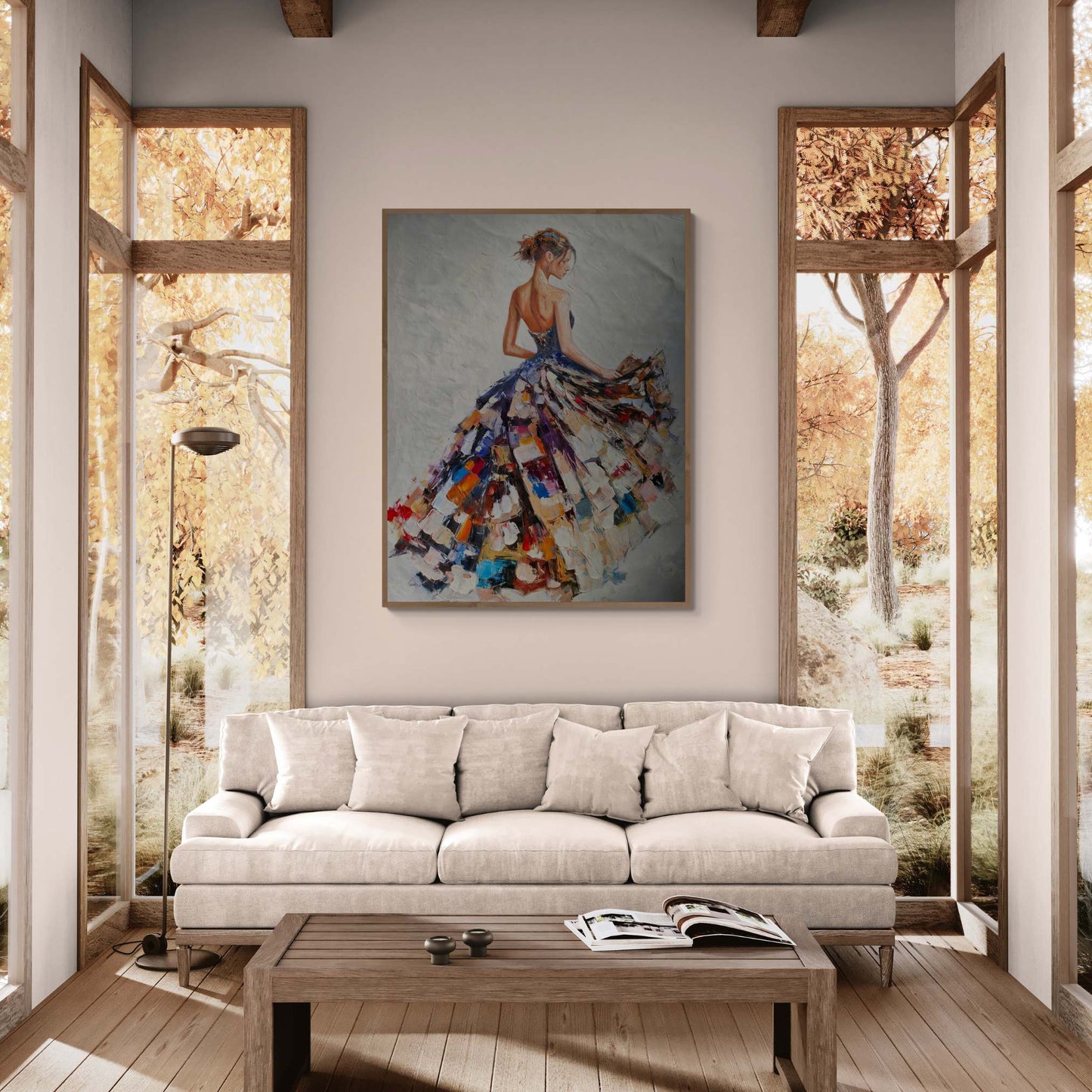 Arte moderno al óleo con textura