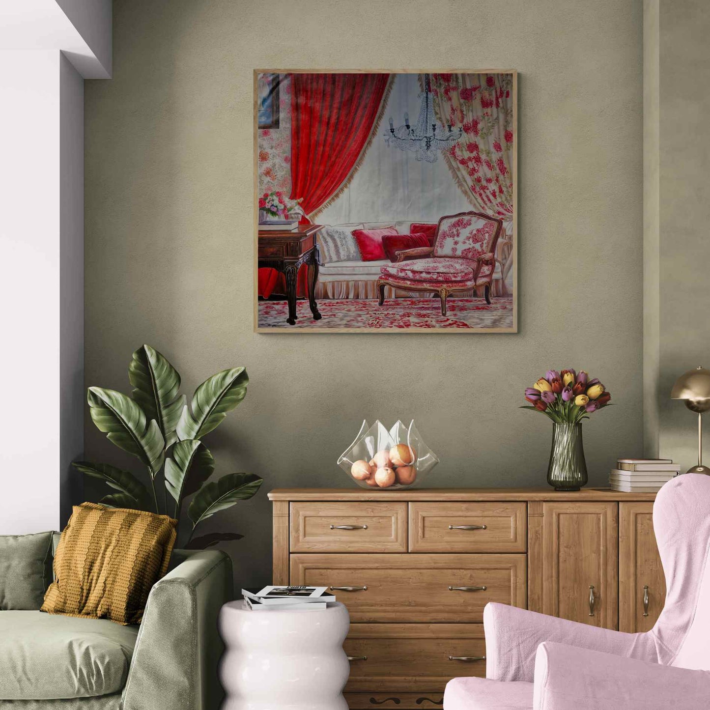 Escena vintage elegante para interiores
