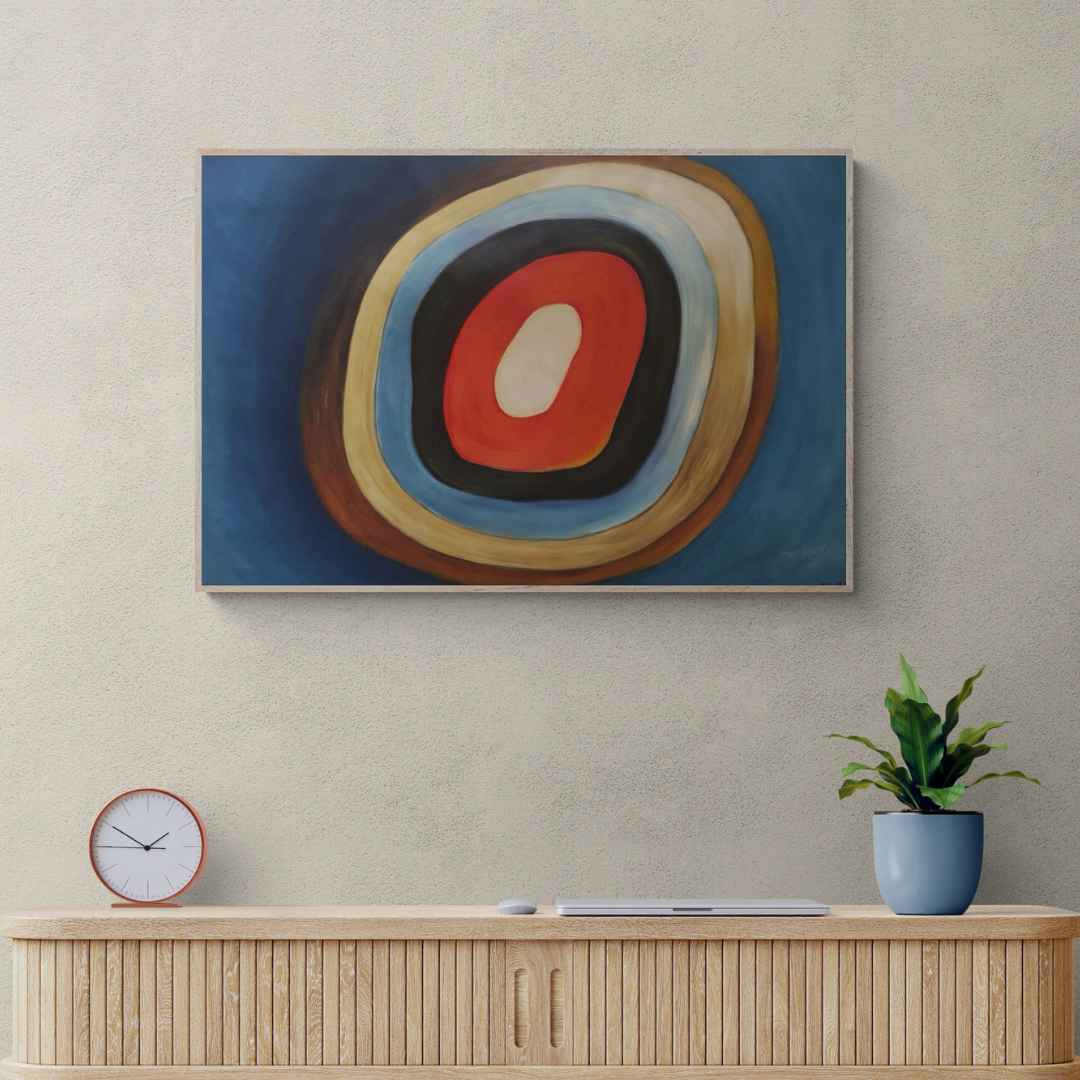 Cuadro Diana Azul  90x60 cm
