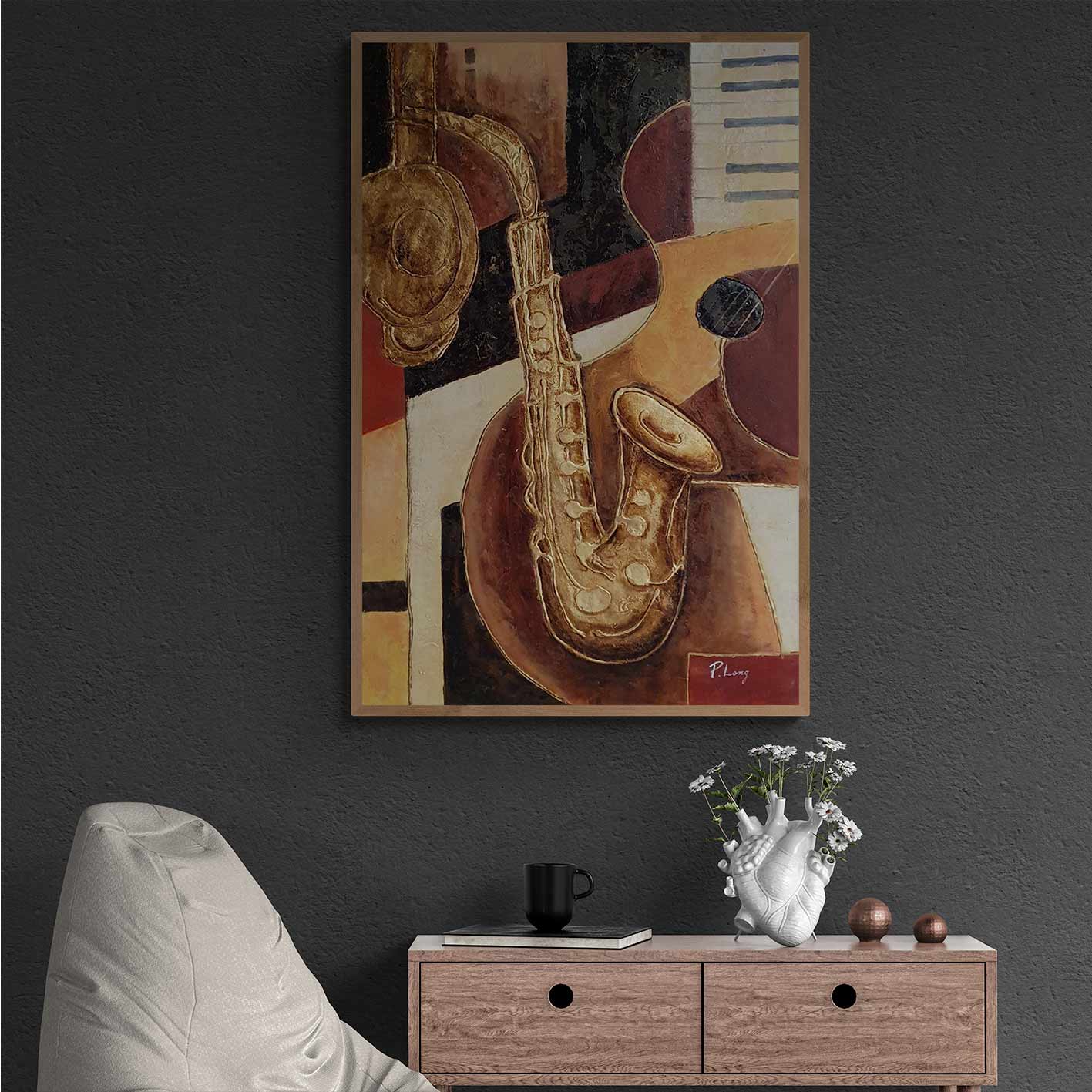 Pintura Instrumentos 60x90 cm 