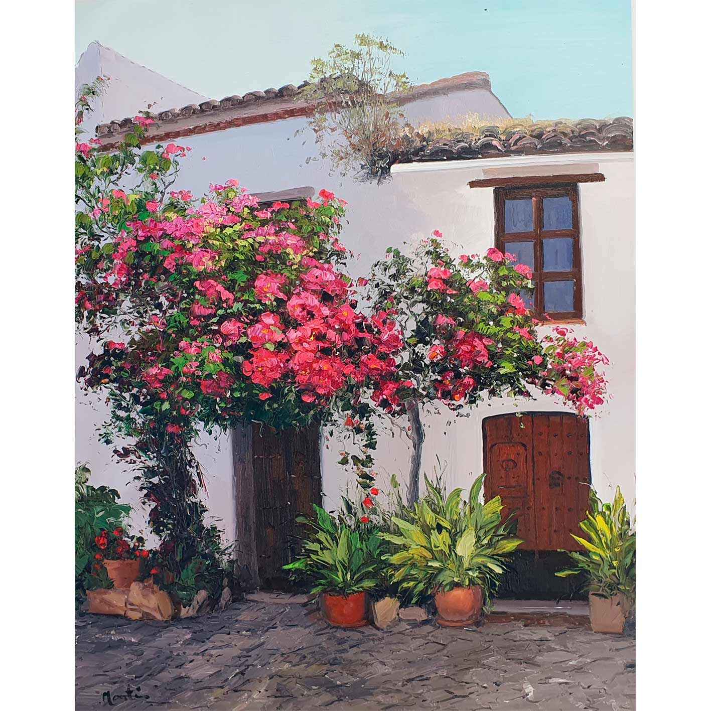 Cuadro Casa en el Pueblo 82x101 cm