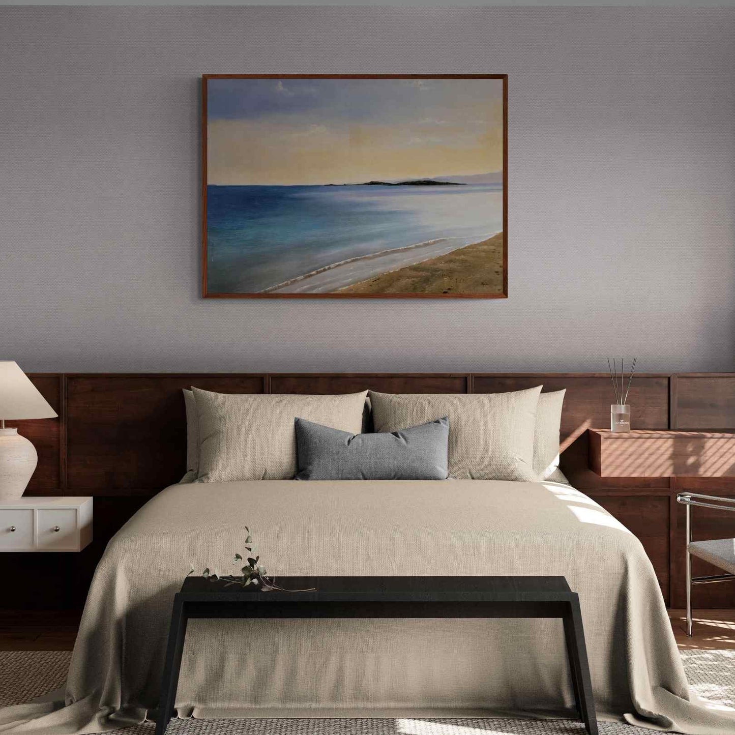 Pintura Marina Orilla 120x85 cm