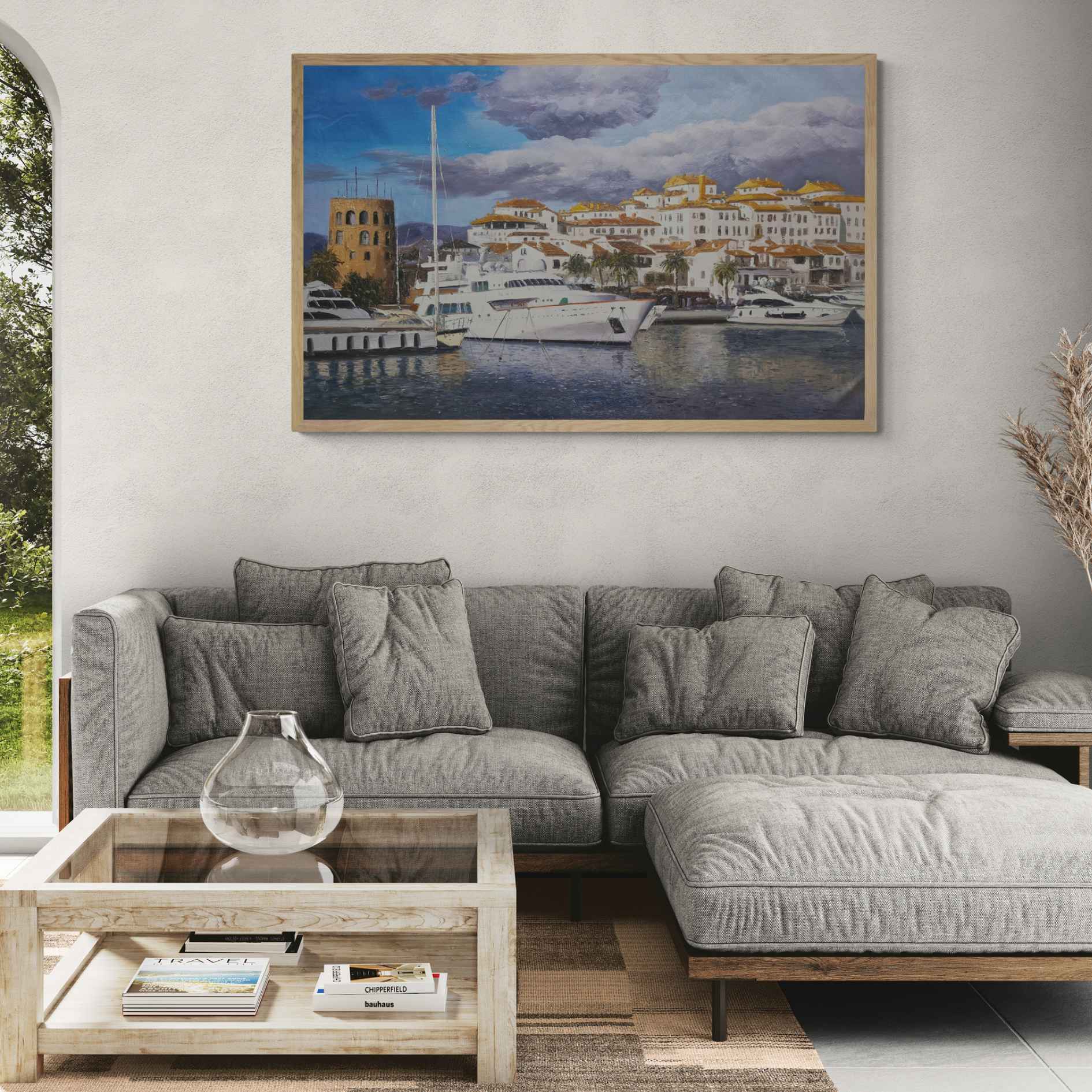 Pintura original Puerto Banús Costa del Sol
