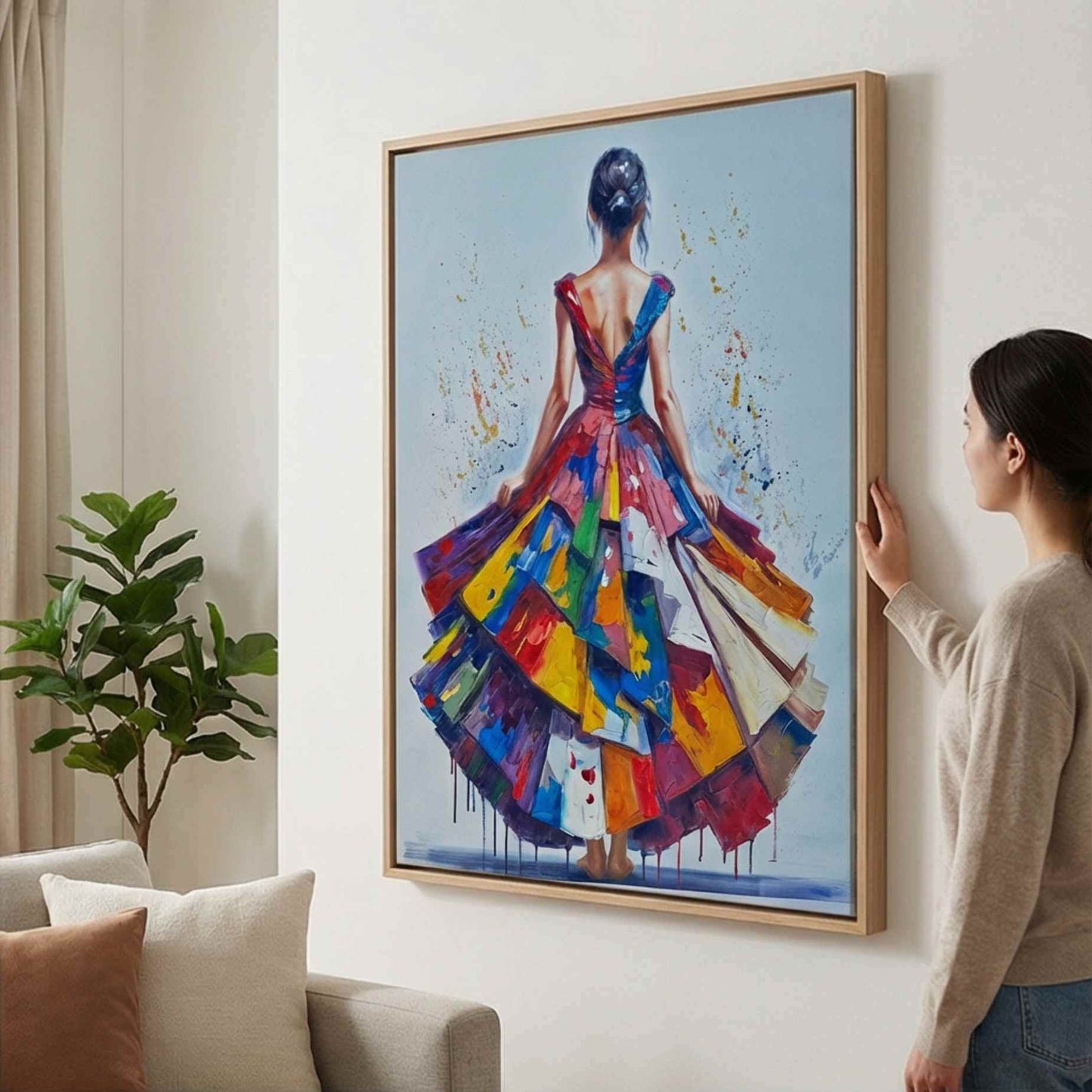 Cuadro decorativo prémium colores vibrantes