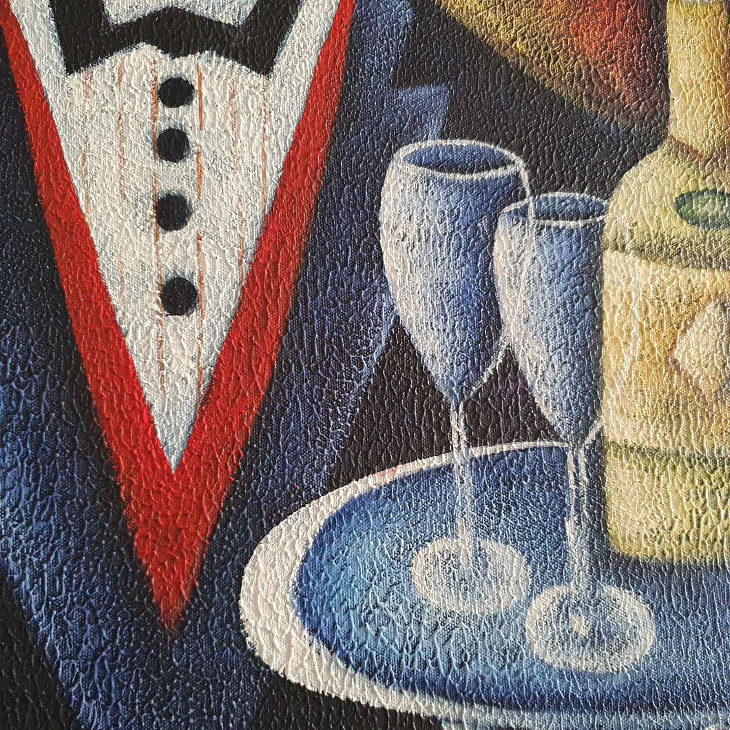 Triptico decorativo pintado a mano para cocina o restaurante