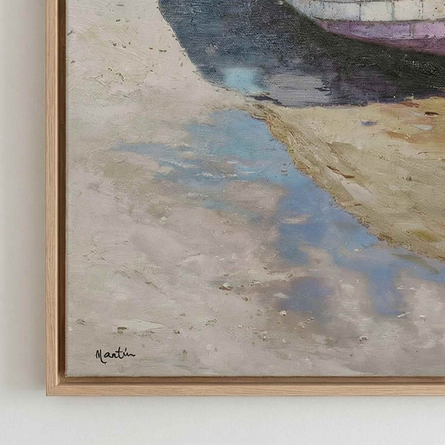 Firma del artista en lienzo original pintado a mano