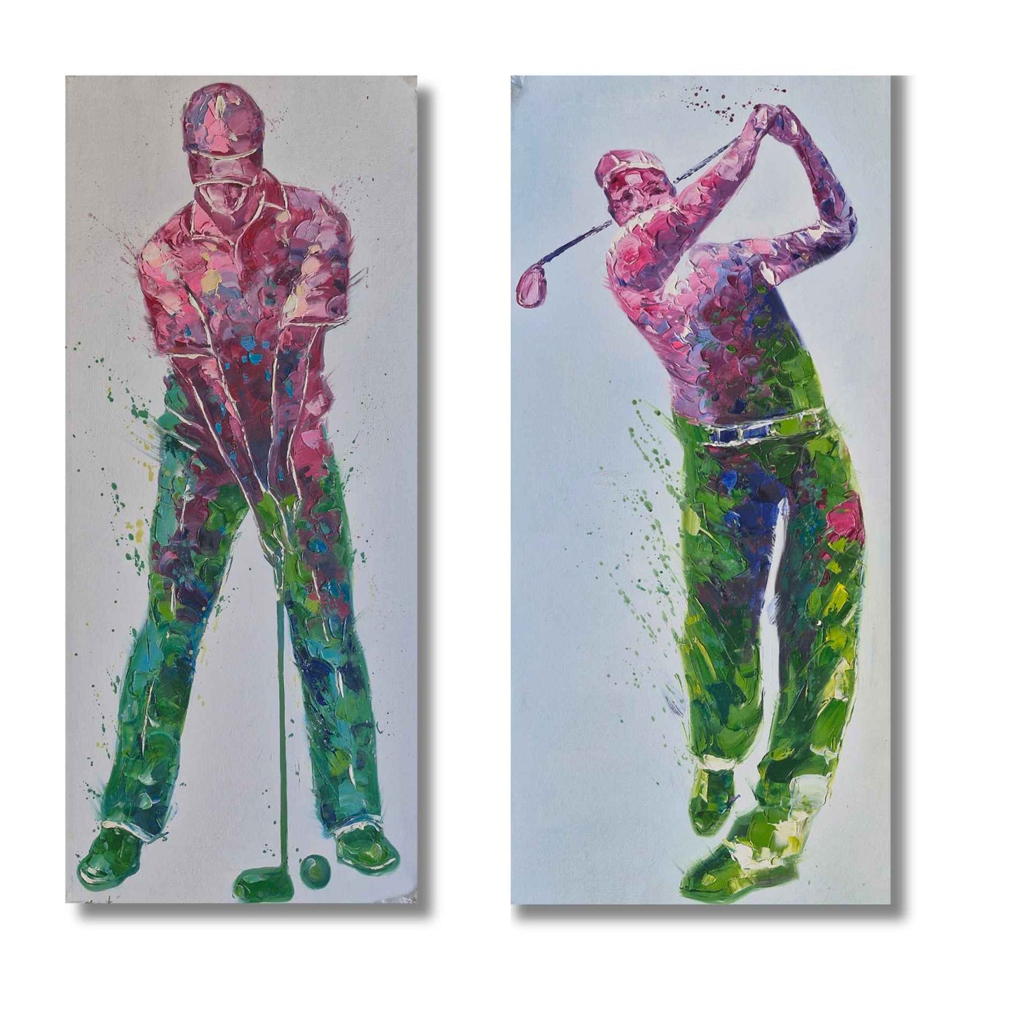 Arte contemporáneo de golf para decoración de pared

