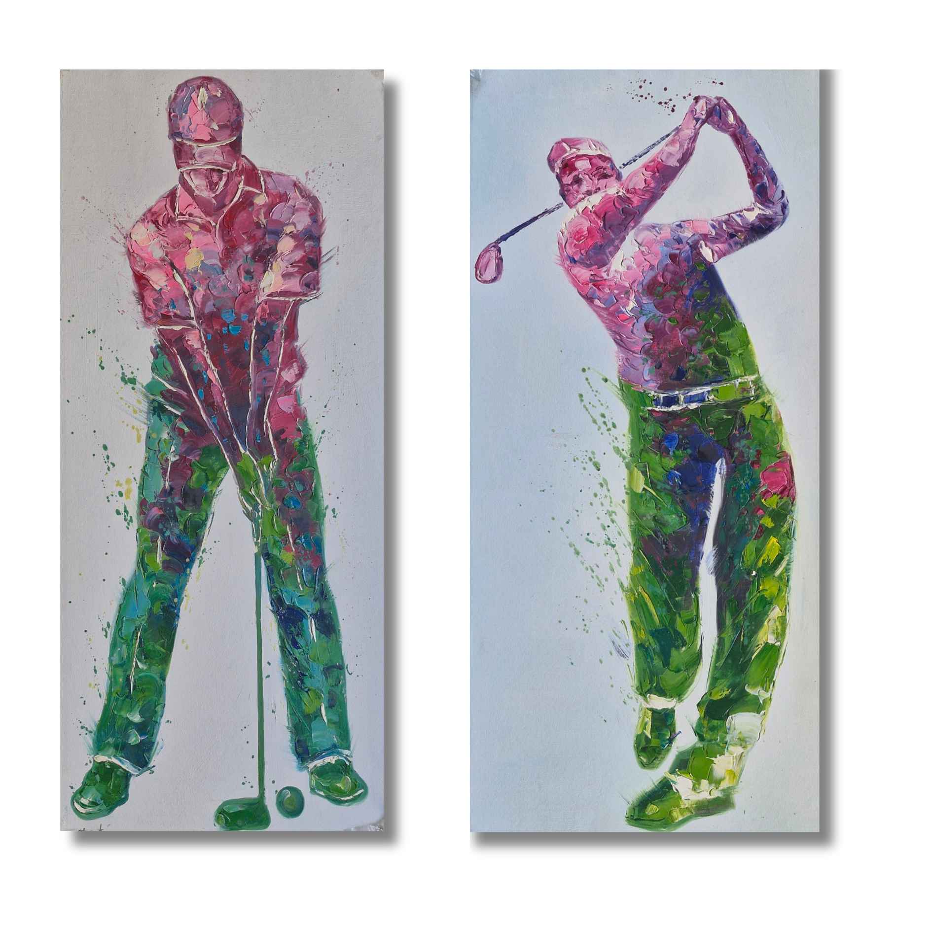 Arte contemporáneo de golf para decoración de pared

