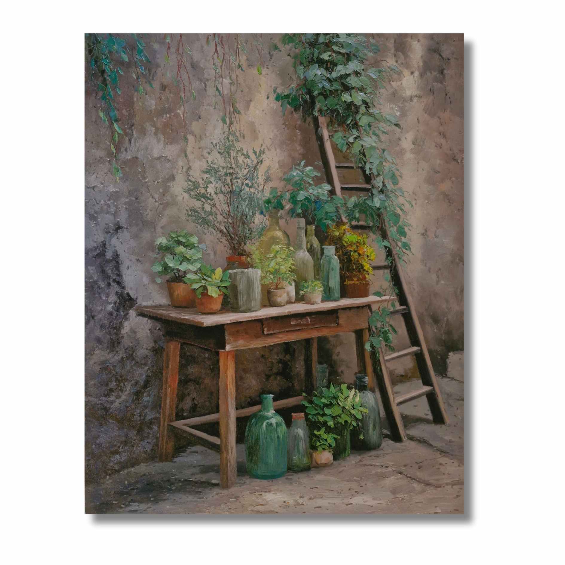 obra de arte al oleo para decoracion del hogar