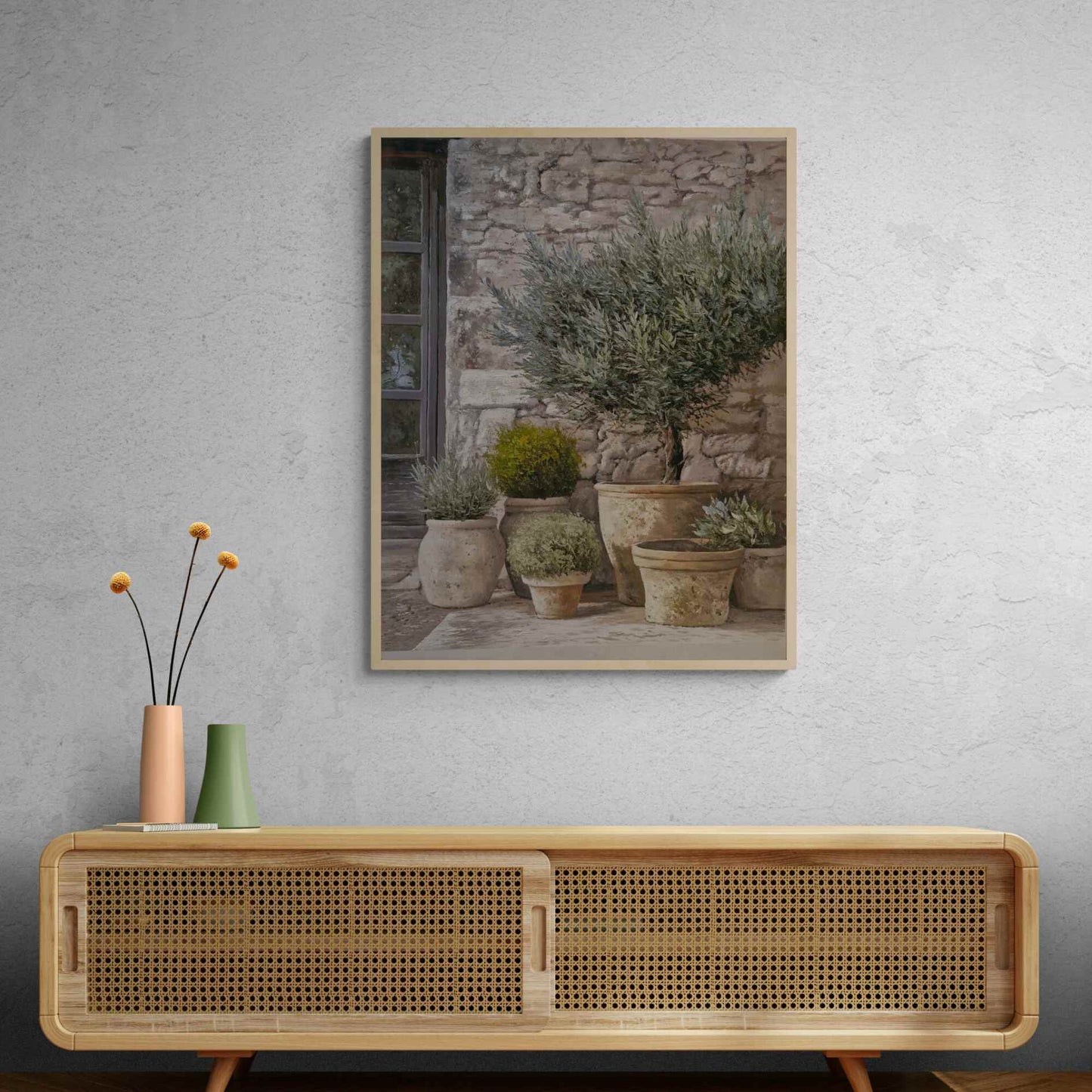 pintura al óleo de estilo rustico y natural