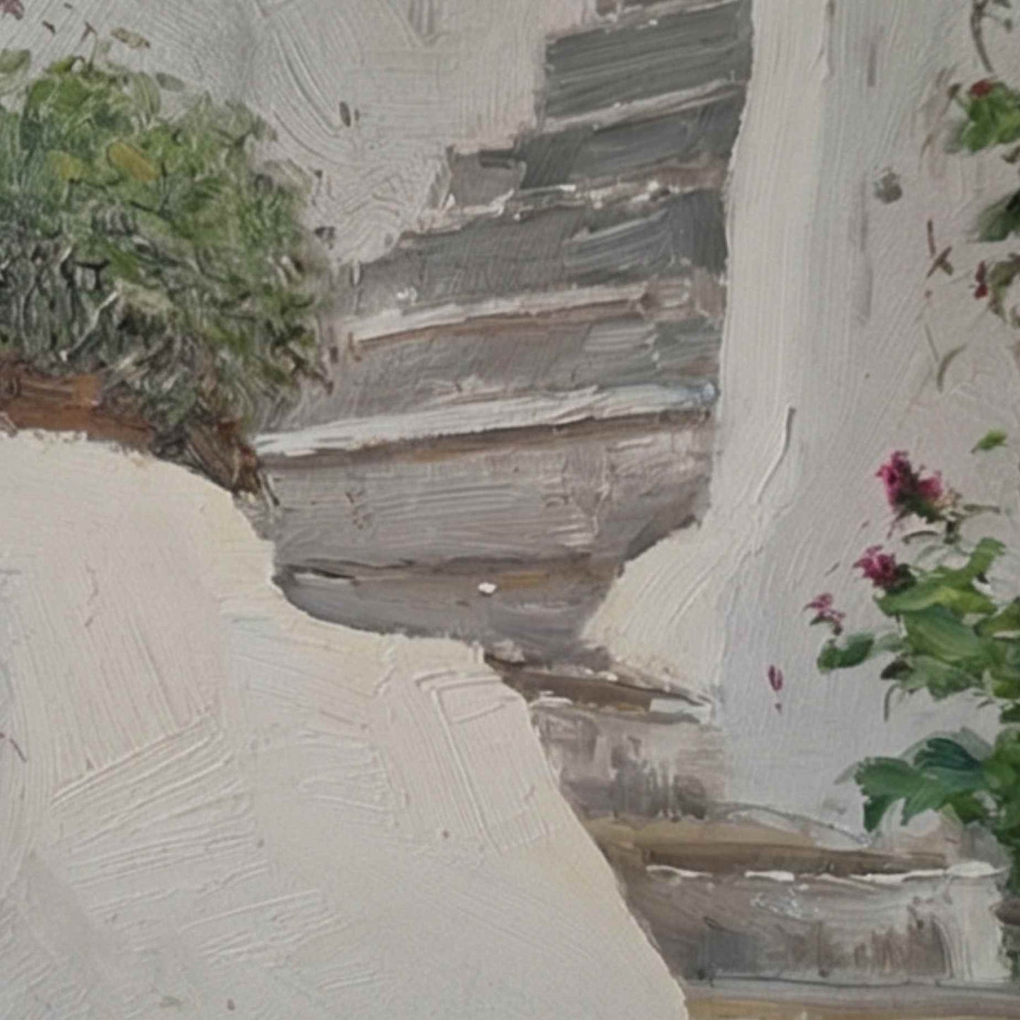 textura cuadro mediterraneo al oleo 