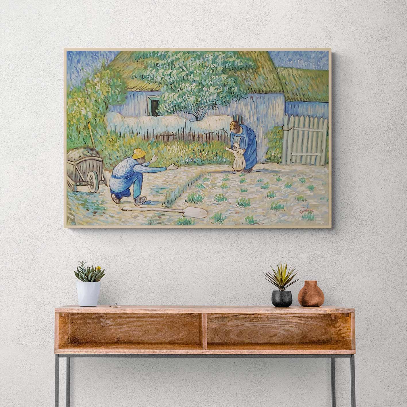 Van Gogh Erste Schritte Gemälde 90x60 cm
