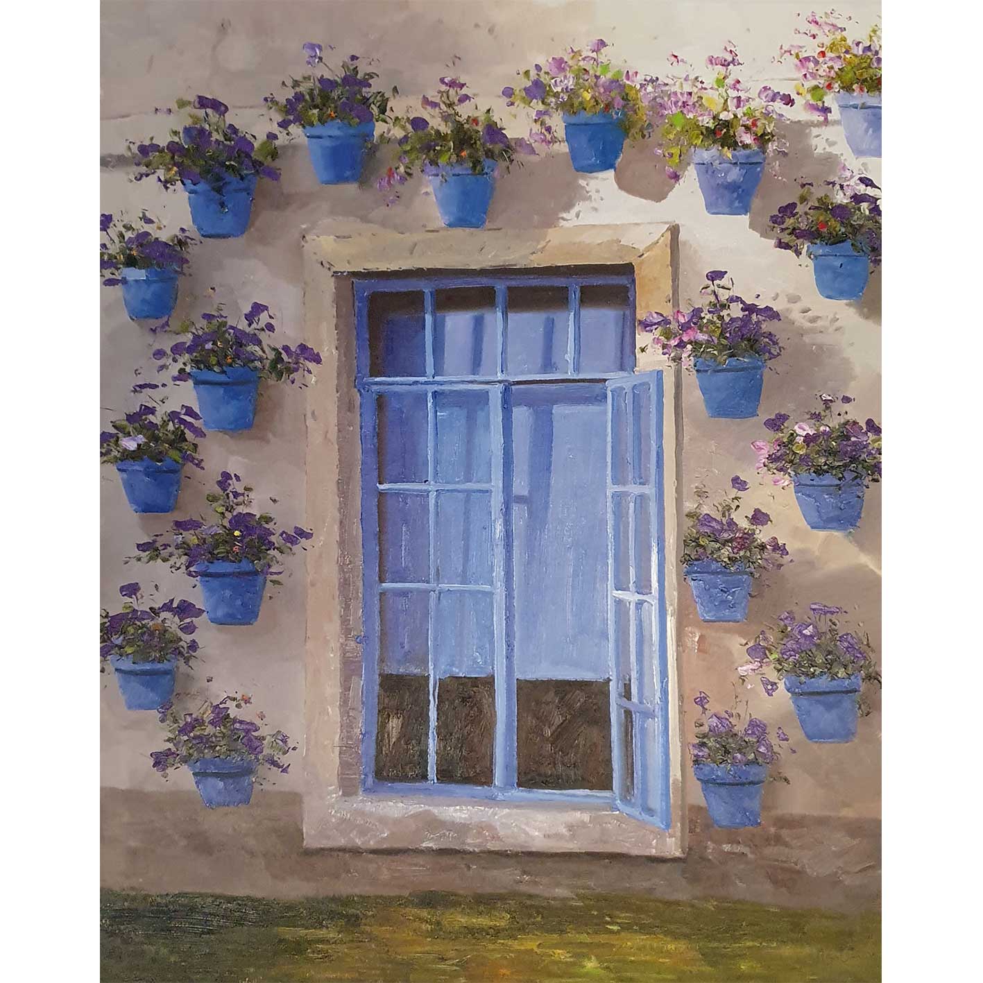 Andalusien Fensterbild 80x100 cm