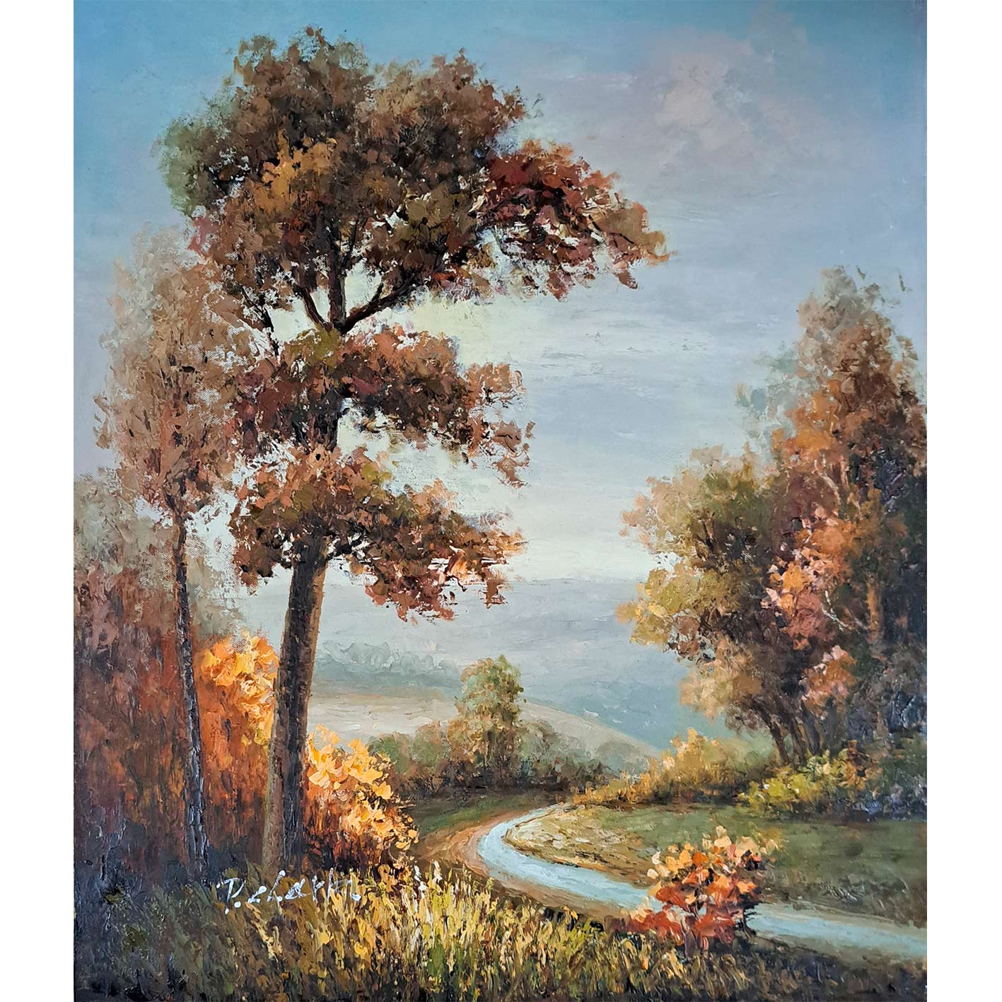 Spachtel Waldmalerei 50x60 cm