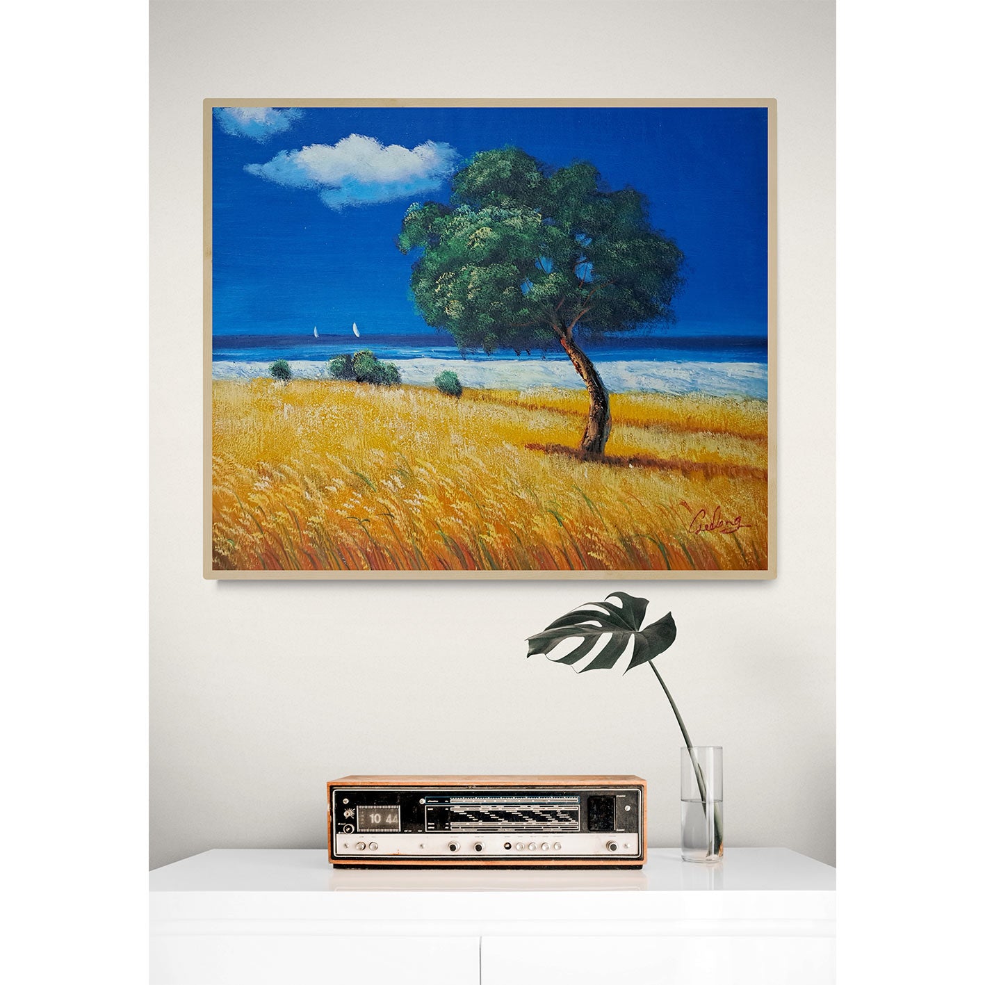 Gemälde „Einsamer Baum“ 60x50 cm