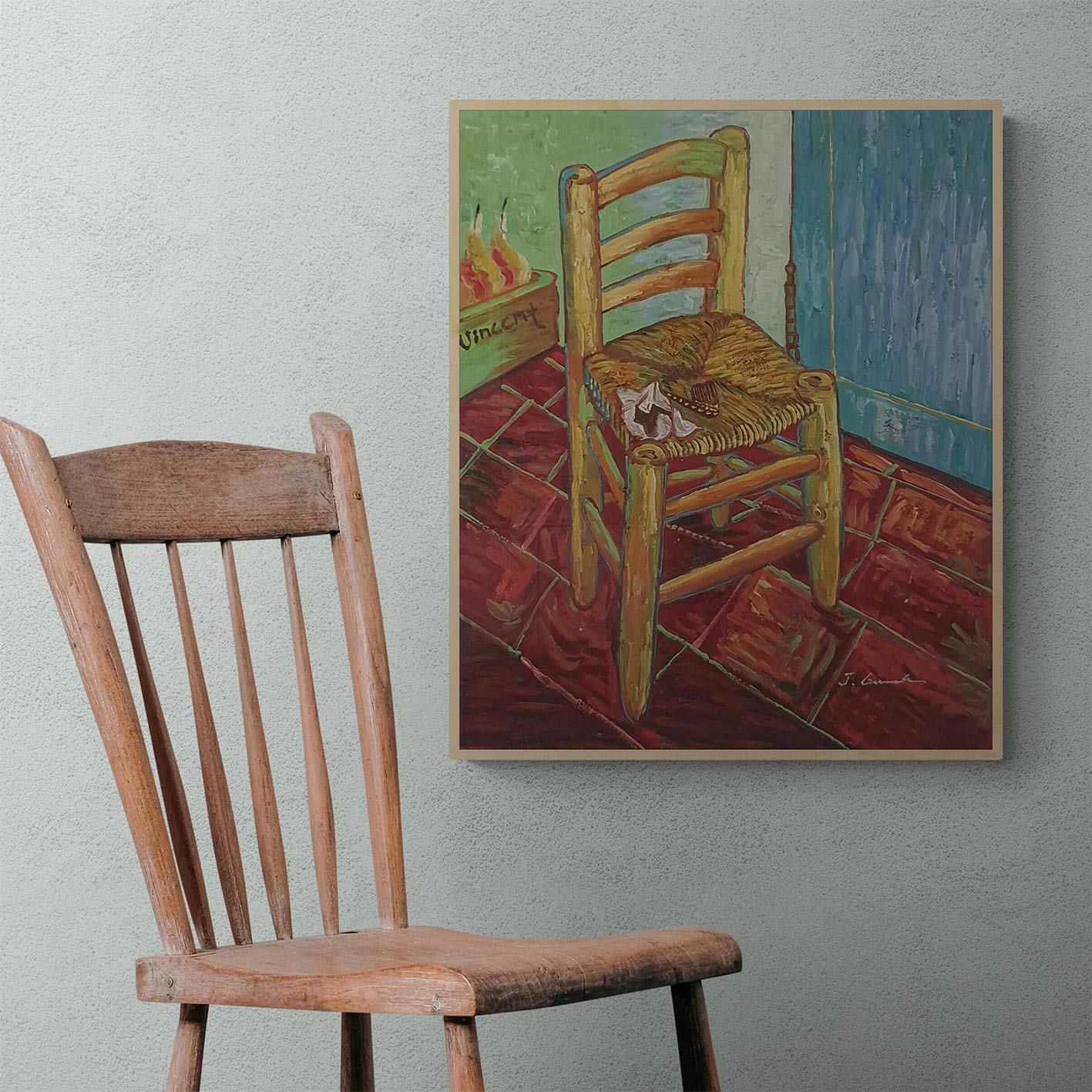 Van-Gogh-Stuhl-Malerei