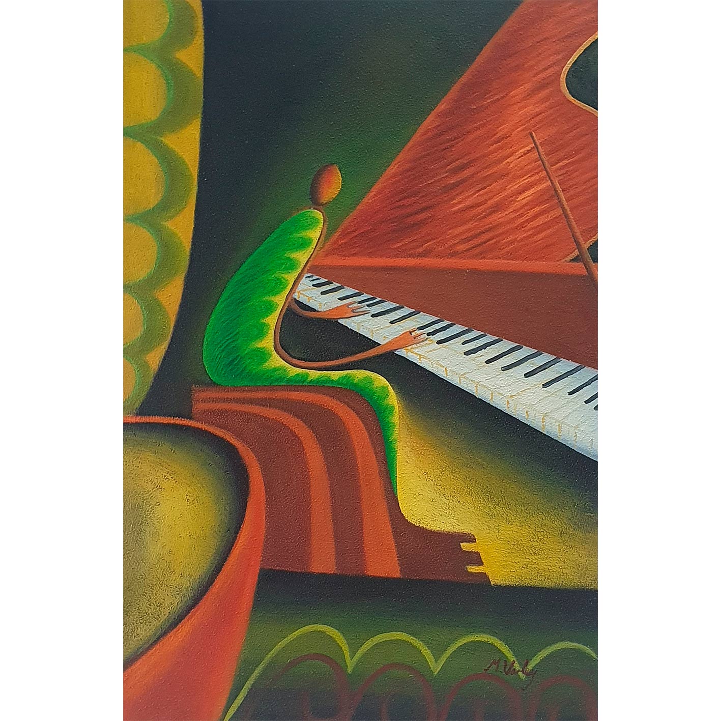 Cuadro Diptico Musical  60x90 cm [2 piezas]
