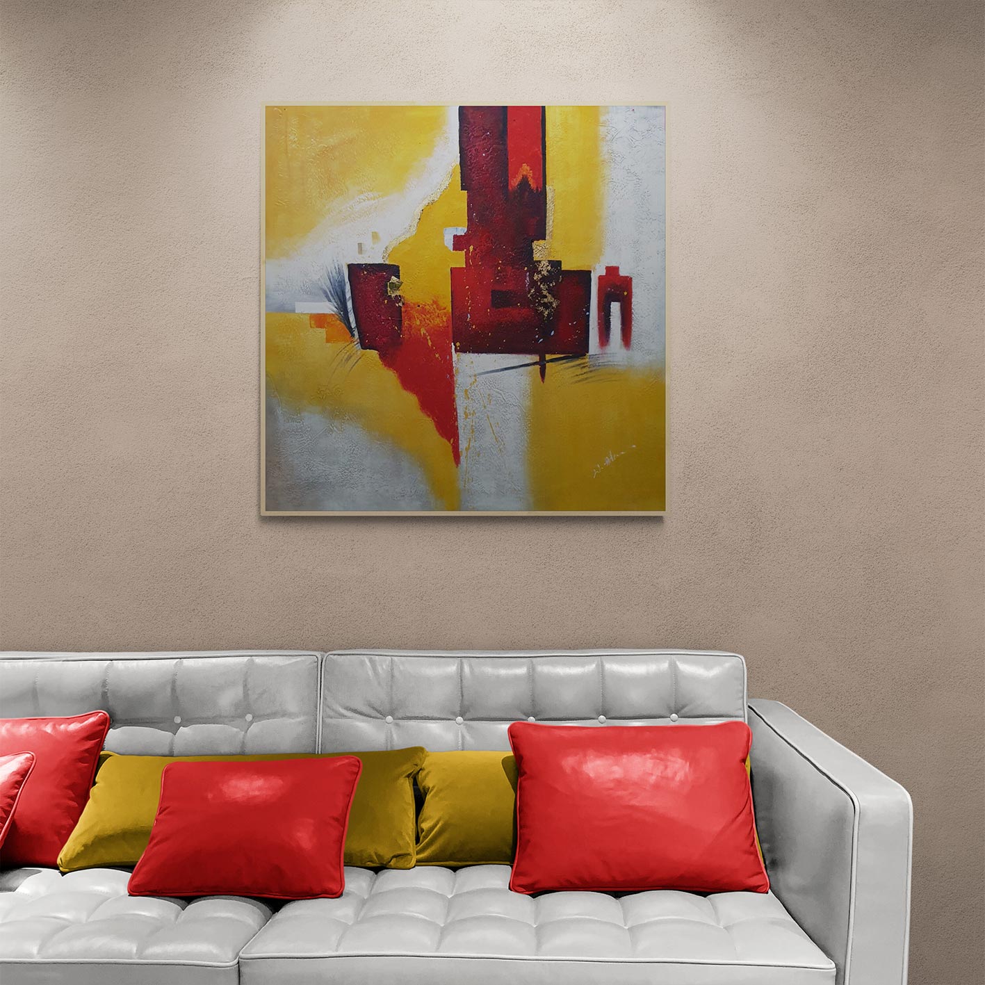 Comprar cuadro decorativo al óleo hecho a mano estilo contemporáneo