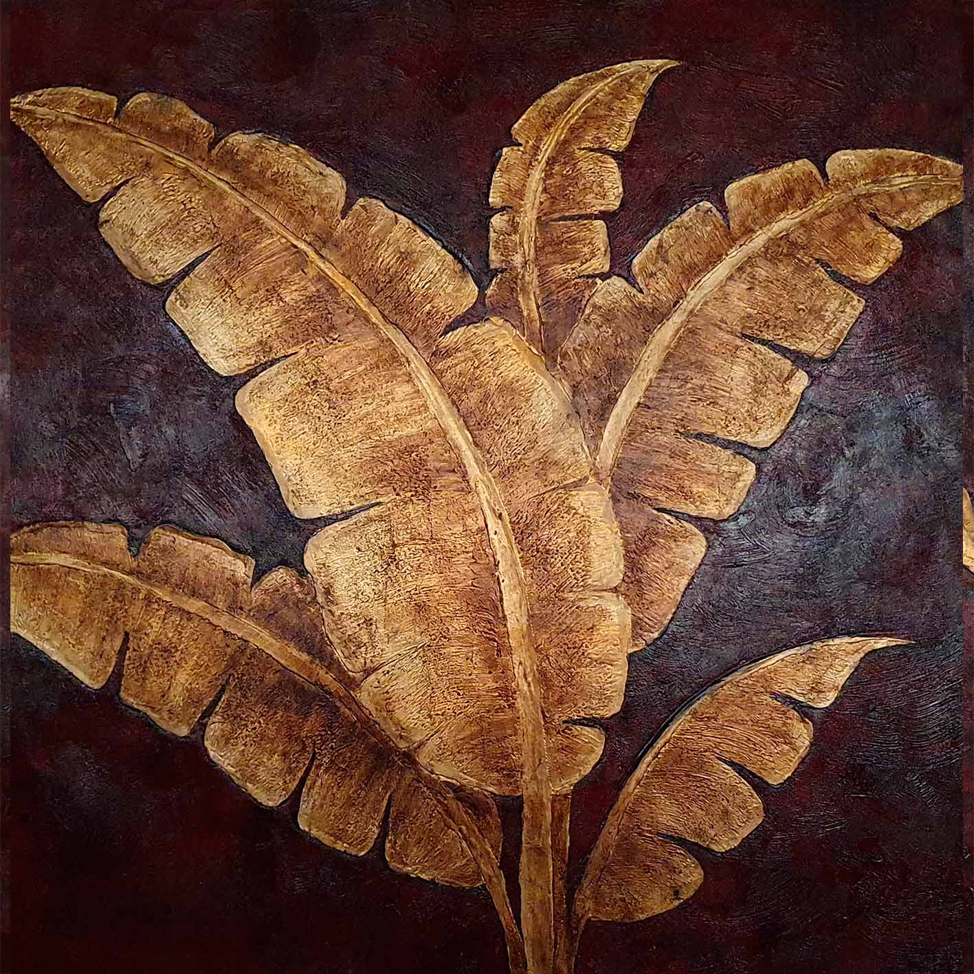 Cuadros decorativos 80x80 cm con temática vegetal tropical