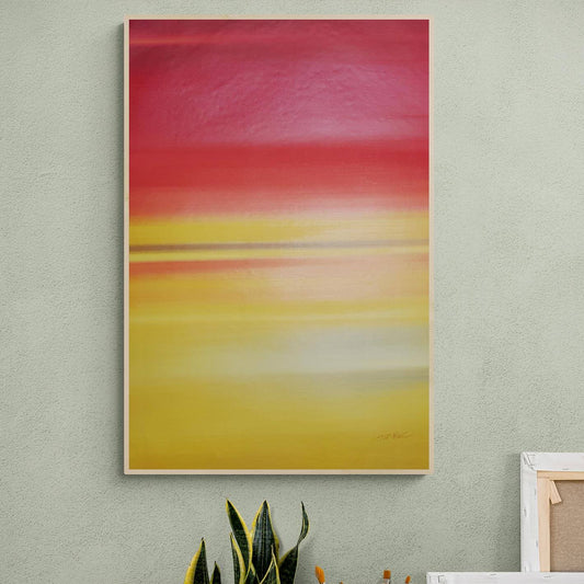 Pintura Minimalista roja amarilla