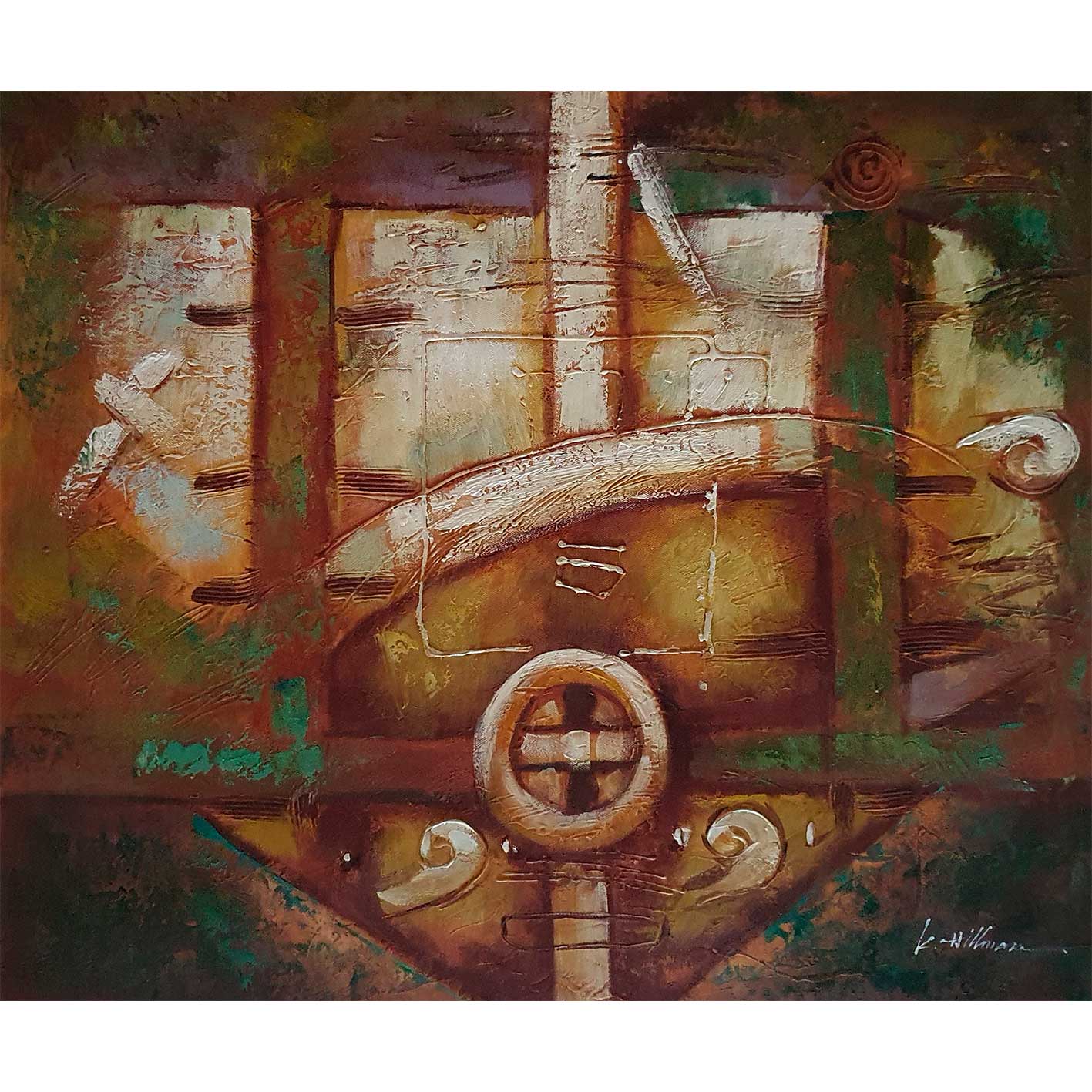 Cuadro Abstracto Volante 60x50 cm