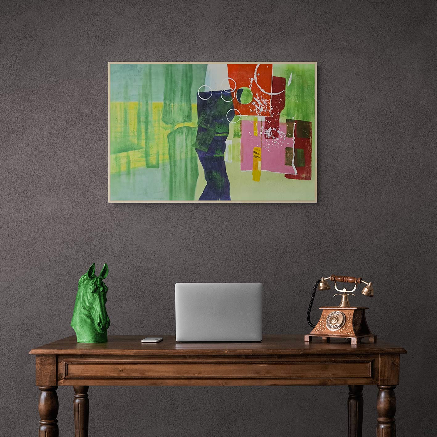 Cuadro Abstracto Posavasos  90x60 cm