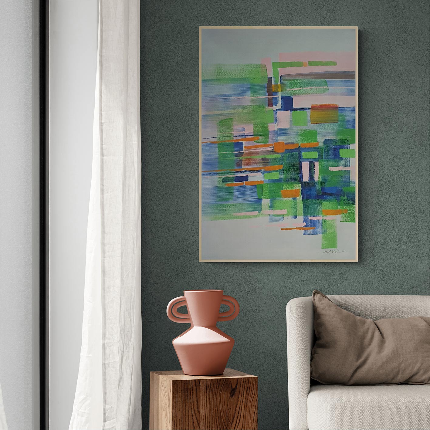 Cuadro Abstracto Urbe 60x90 cm
