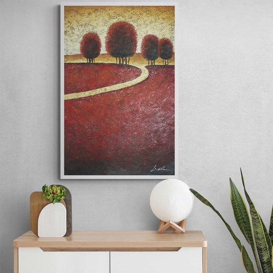 Cuadro Arboles Camino 90x60 cm