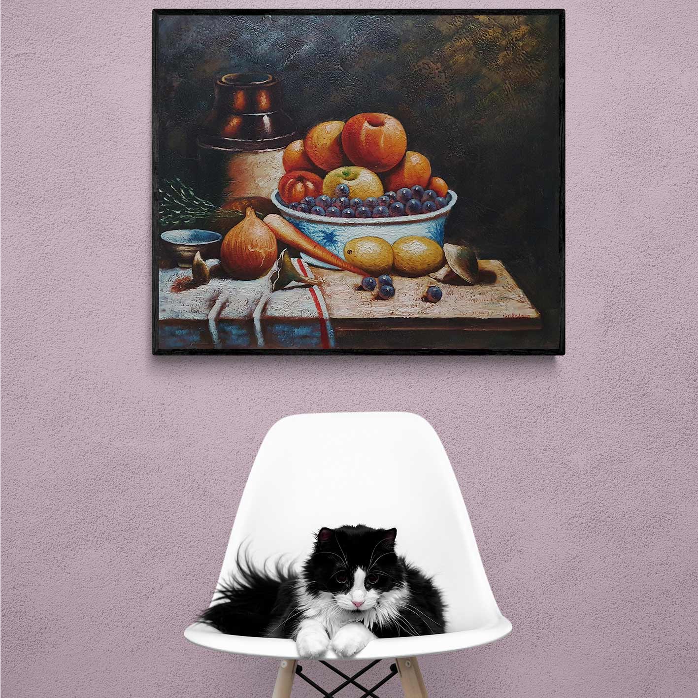 Cuadro Bodegon Mesa II  60x50  cm