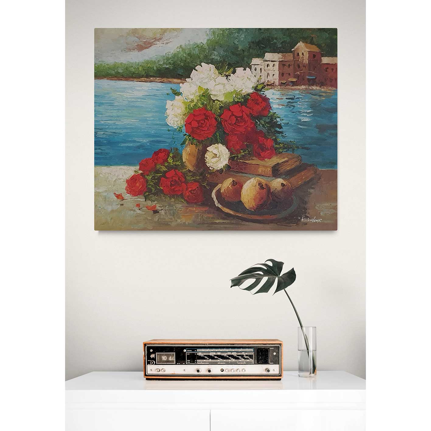 Cuadro Bodegon Rosas 60x50 cm