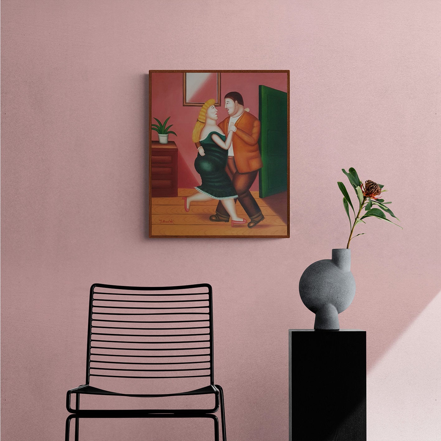 Cuadro Botero Baile 50x60 cm