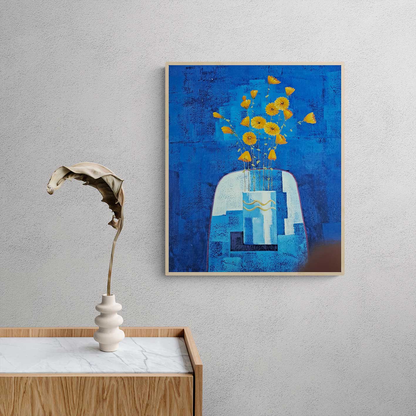 Cuadro Margaritas 50x60 cm